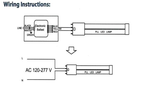 2x 10W (=24W) LED 2G11 4 Pin PLL 3000K Warm White 900lm Light Bulb 326mm Lamp - Picture 2 of 2