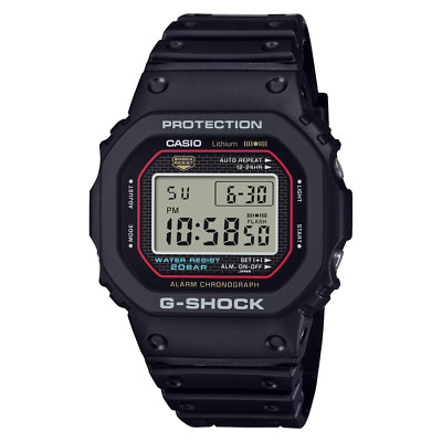 Casio G-Shock Digital 5000 Series Black Stainless Steel Watch DW5000R-1A