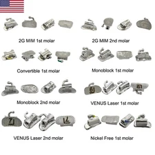 Dental Orthodontic Buccal Tubes 1st 2nd Molar Tubes Brackets Roth MBT 022 VENUS