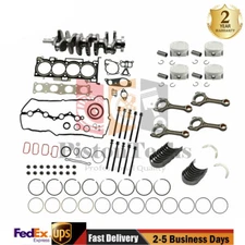 For Hyundai KIA 2.4L Engine Overhaul Rebuild Kit & Crankshaft & 4X Con Rods G4KE