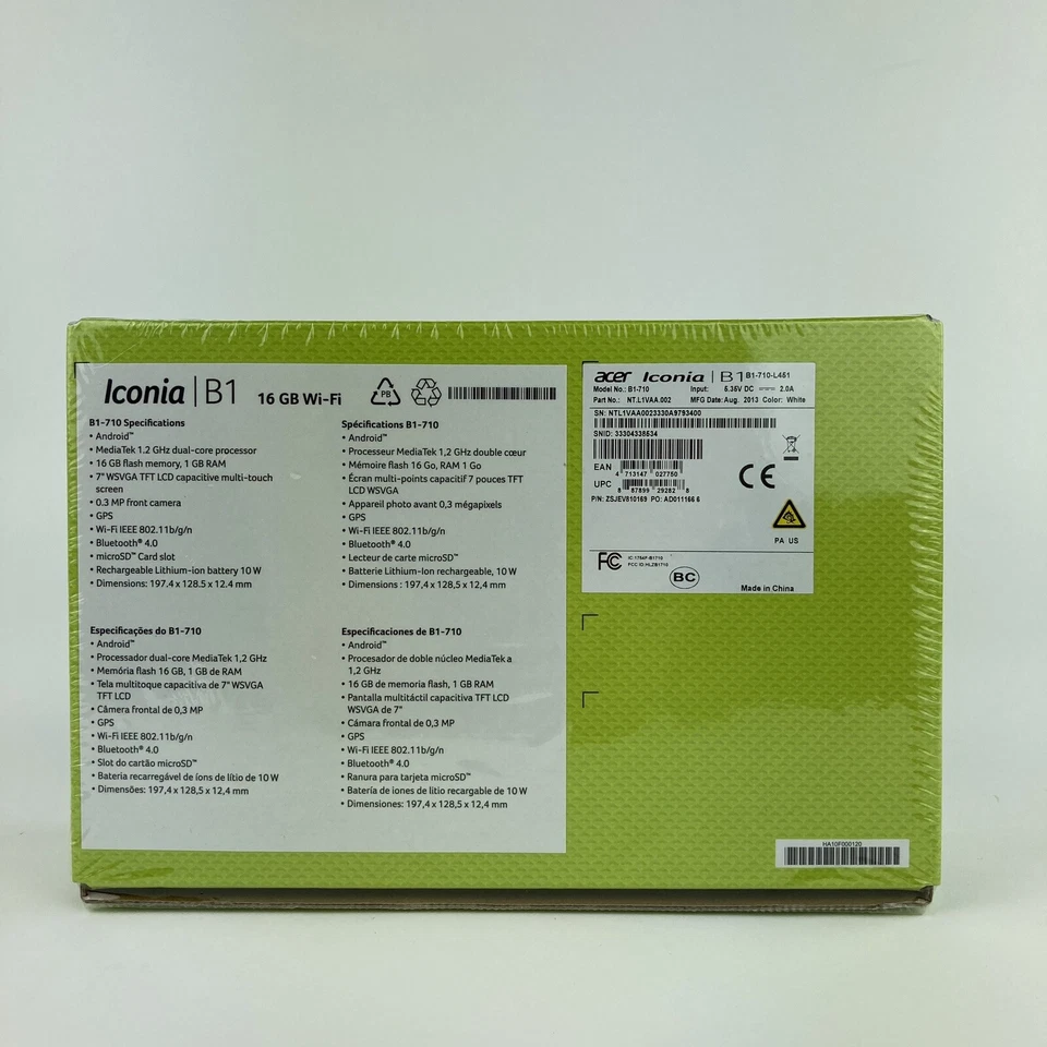 Acer Iconia B1-710-L451 16GB, Wi-Fi, 7in - White - Image 3 of 4