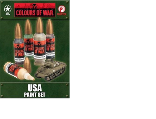 US PAINT SET  / FIGHTING FIRST PAINT SET   - CWP120 - FLAMES OF WAR - Photo 1/1