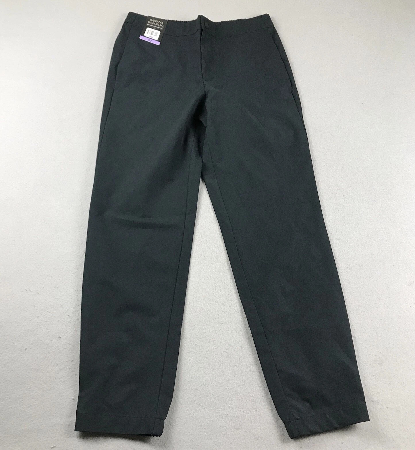 Banana Republic Pants Mens 30 Black Elastic Back Waist Motion Tech Hybrid NWT