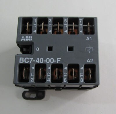 NEW ABB 60947-4-1 MINI CONTACTOR BC7-40-00-F-01 24V DC 4-POLE