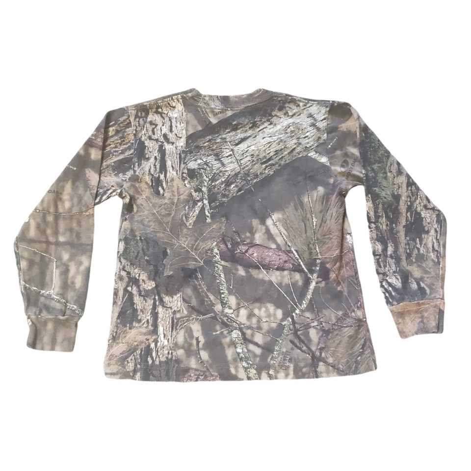 Walls Mossy Oak Camo Long Sleeve Hunting Shirt Unisex Kids Youth Size Small  - Image 2 of 4