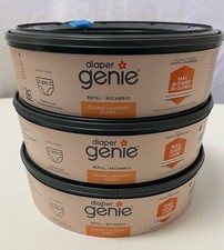 3 Diaper Genie Refill Bags Clean Laundry Scent Max Odor Lock by Playtex