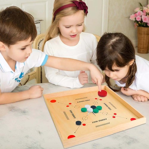 With Coins Carrom Board Game Classic Strike and Pocket Table Game - Picture 2 of 12