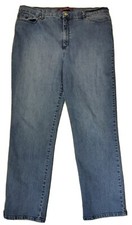   Gloria Vanderbilt Amanda Straight Leg Jeans Women's Size 18 Blue High Rise