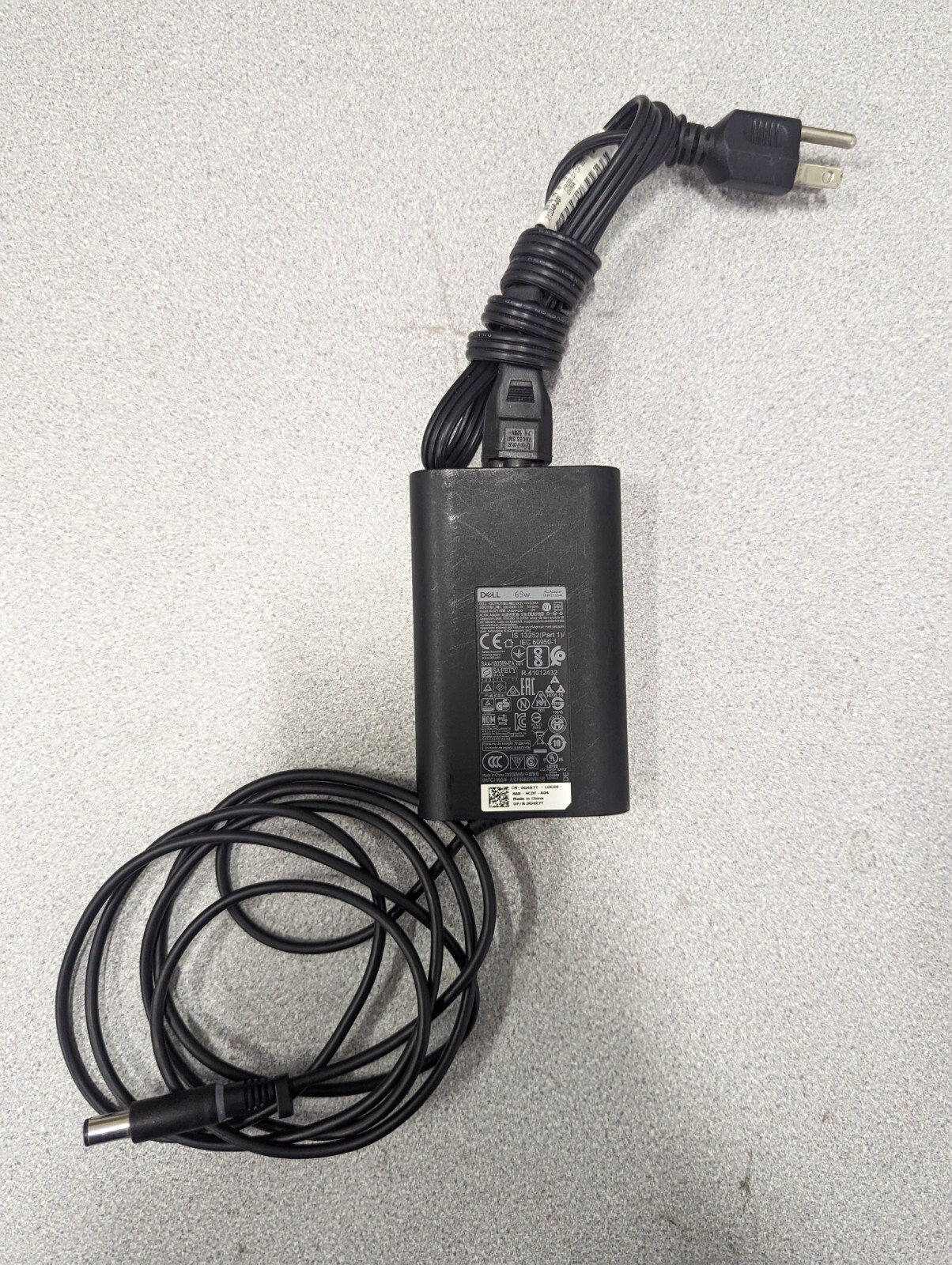 DELL 65W ORIGINALE Adattatore Alimentatore Power Supply 4.5mm - Foto 2