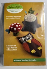 Whimsical Woodland Sewing Set Pattern BETZ WHITE - 3x Sewing Craft Projects