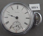 Antique Elgin 18 Size Pocket Watch, 17 Jewels, Adjusted, Lever Set
