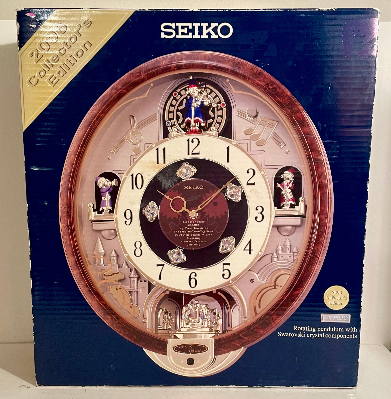 Seiko 2006 Collector's Edition Swarovski 8 Melodies Motion Clock