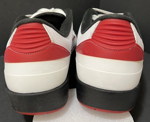 Nike Air Jordan 2 II Retro Low "Chicago 2016" Size 12.5! Wht/Red/Blk 832819-101 - Picture 7 of 9