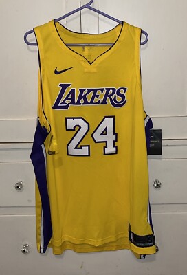 イ*ト様 Kobe Bryant Lakers ジャージ 8 24 新品　Lサイ Kobe Bryant #8/#24 Swingman Jersey Black Mamba LA Lakers