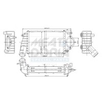 Meat & Doria LadeluftküHler LLK FüR VW Lupo 1.2 TDI 3L 1.4 Polo Seat Arosa 6X1