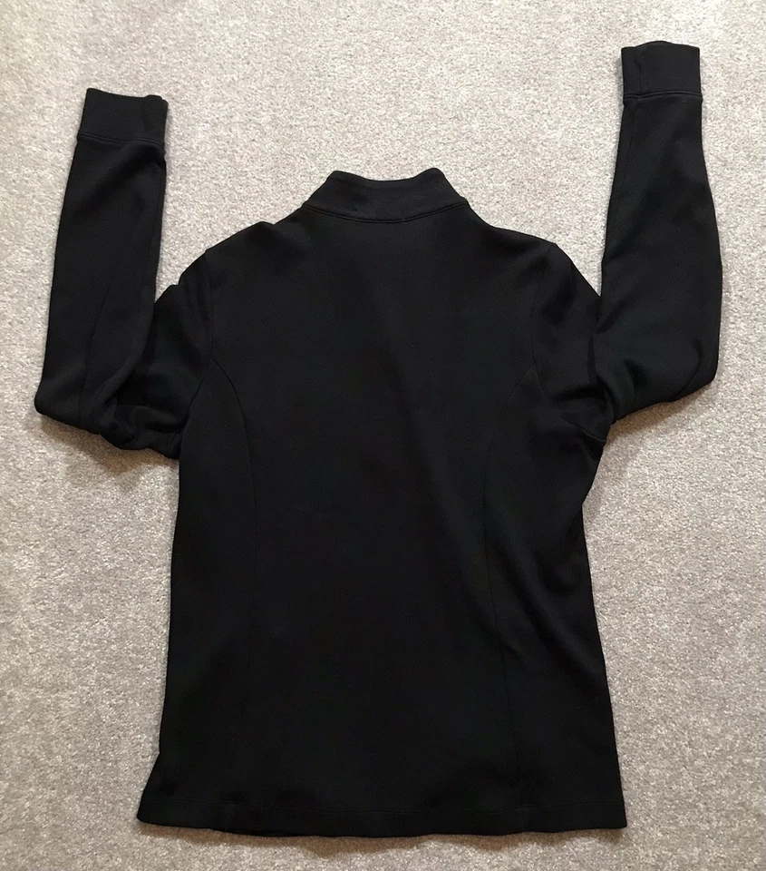 Pullover de golf Fairway & Greene 1/4 cremallera grande para mujer negro rendimiento bolsillos Foto 2 de 4