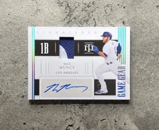 2021 Panini National Treasures Max Muncy GGS-MX Platinum Holo Blue 1/1 READ DESC