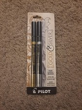 Pilot Gold  Silver Extra Fine Paint Markers NEW