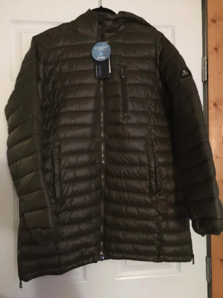 GALAXY BY HARVIC ШПИЛЬ GALAXY AURORA ЖЕНЩИН ПУХОВИК ПАЛЬТО, ОЛИВКОВЫЙ, МАЛЕНЬКИЙ - Изображение 2 из 3