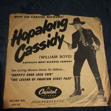 Capitol Records Hopalong Cassidy Hoppy's Good Luck Coin Vinyl 30128 Children's