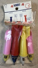 Vintage NOS Torpedo Cap Toy Bombs Grenades 4-Pack LJC, Hong Kong, Sealed