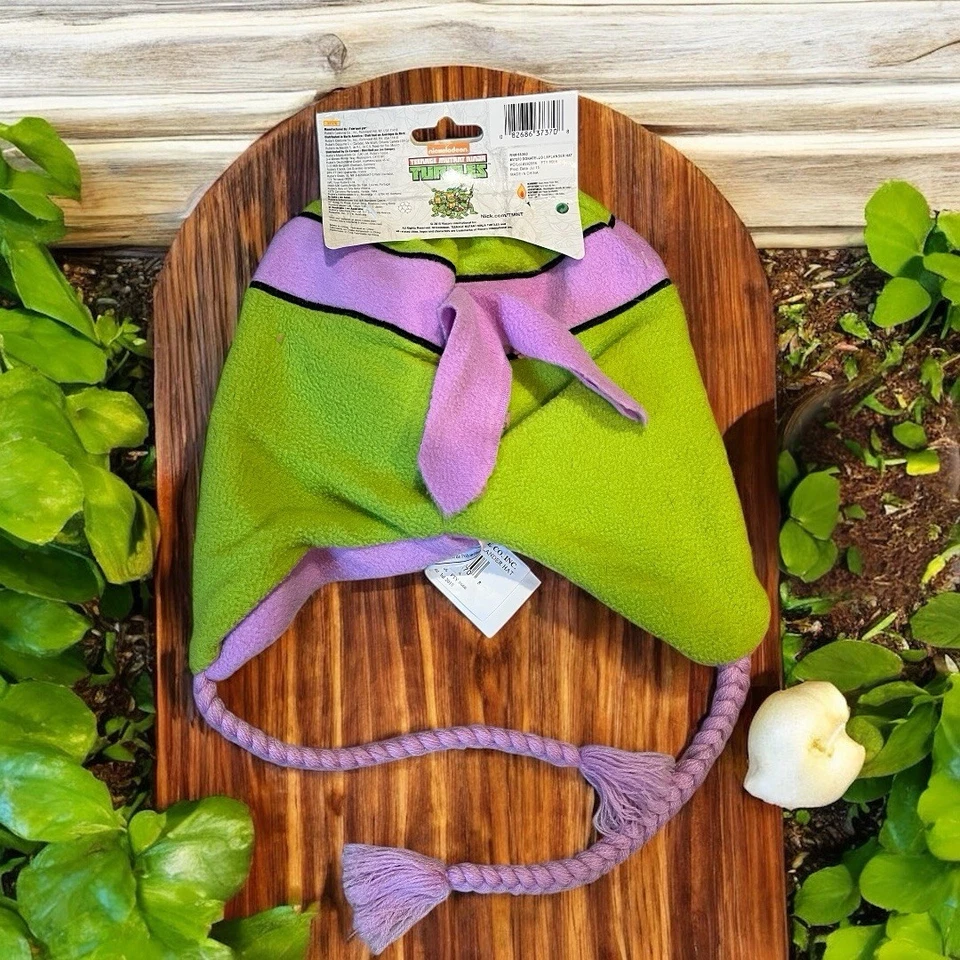 Nickelodeon Adolescente Mutante Tortugas Ninja Donatello Adulto Disfraz Sombrero Nuevo con Etiquetas Foto 3 de 4