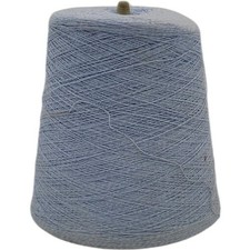 Vintage Shuford Mills Chambray Blue 16/2  Lot 1057 Knitting Weaving Yarn Cone