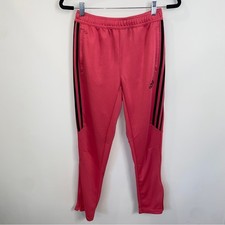 Adidas Climacool Hot Pink Zipper Sweatpants Barbiecore Elastic Waist Youth Large