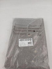 JOYDECO curtain 2 panels 52x84 gray grommet top premium room decor