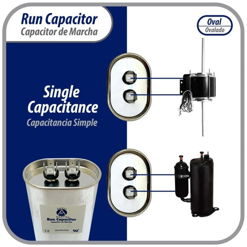 Appli Parts Run Capacitor for Ac 5 Mfd Uf (Microfarads) 370 VAC or 450 VAC CBB65 - Image 3 of 4