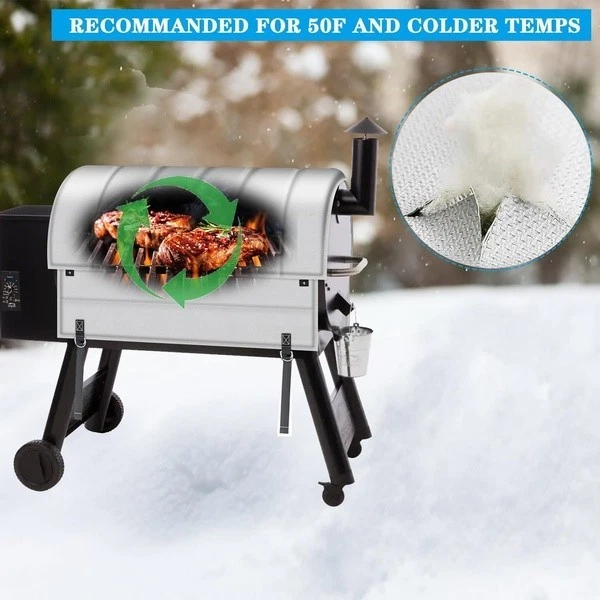 Cobertor com isolamento térmico Grill para Traeger 34, BAC628, grelhas a pellets, inverno - Imagem 4 de 4