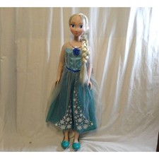 Disney Princess My Size Elsa Doll 38" 3ft Life Size Toy Frozen Blue Shoes