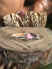 925 Sterling Red Rose Turquoise Bypass ring