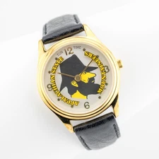 Sun Time Genuine Leather Quartz Analog Women's Watch New Battery