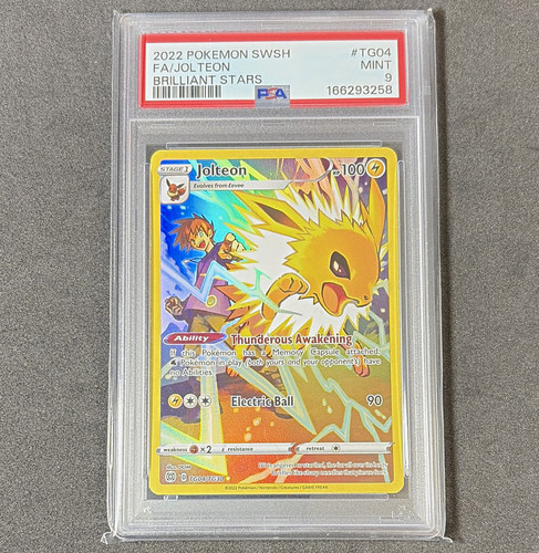 Pokemon 2022 Brilliant Stars Trainer Gallery Jolteon TG04/TG30 Holo PSA 9