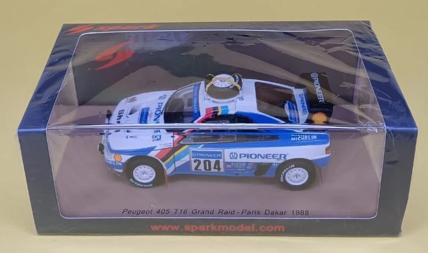 PEUGEOT 405 T16 Grand Raid Paris Dakar 1988 Spark 1/43 S5615 - Immagine 2 di 2