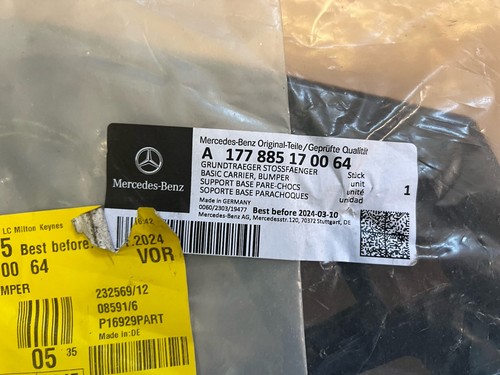 Porte-chocs avant gauche MERCEDES-BENZ A W177 Basic A177885170064 ORIGINE - Photo 2/3