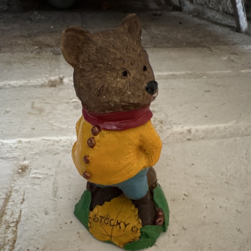 Tom Clark Fantastics Stocky Bear Resin Figurine Painted 3in 1993 #5718