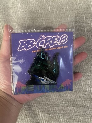 SDCC 2025 BB-CRE.8 Zilla at the Con Enamel Pin Comic-Con Godzilla
