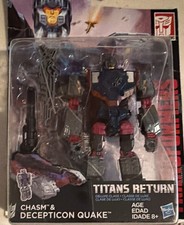 Hasbro Transformers Titans Return Chasm & Decepticon Quake Boxed Action Figure