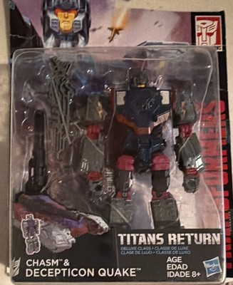 Hasbro Transformers Titans Return Chasm & Decepticon Quake Boxed Action Figure