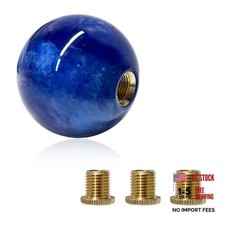 Round Ball Shift Knob Marble Style Gear Lever Stick Shifter Marble-dark Blue