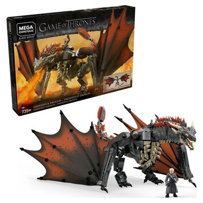 Mega Construx Game of Thrones Daenerys and Drogon Construction Set - Dragon 2019