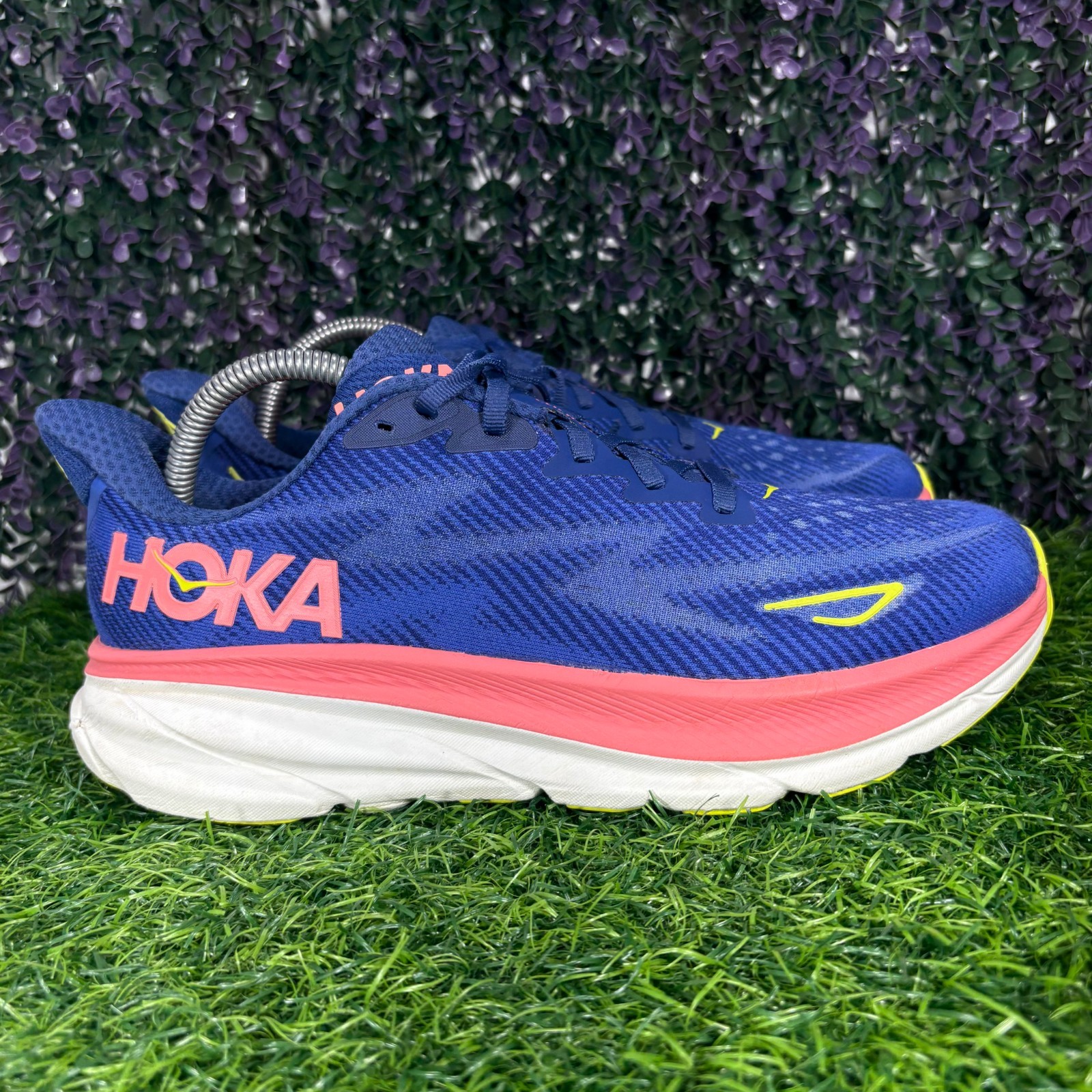 Hoka Clifton 9 Womens Size 9.5B Evening Sky Coral Running Shoes Comfort Sneaker thumbnail 4