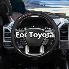 Car Steering Wheel Cover For Toyota Tacoma 4runner Tundra Black Large Size 16in