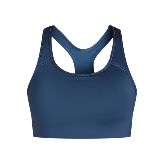 Avia Racerback Sports Bra for Women, Medium Support, Navy Size 3XL