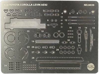 Platz/Nunu 1/24 Racing Series Toyota Corolla Levin Ae92 1989 Jtc Sugo Detail Up 