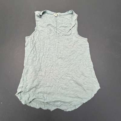 Dylan Tank Top Women's Medium Blue Sleeveless Casual Summer Classic Blouse