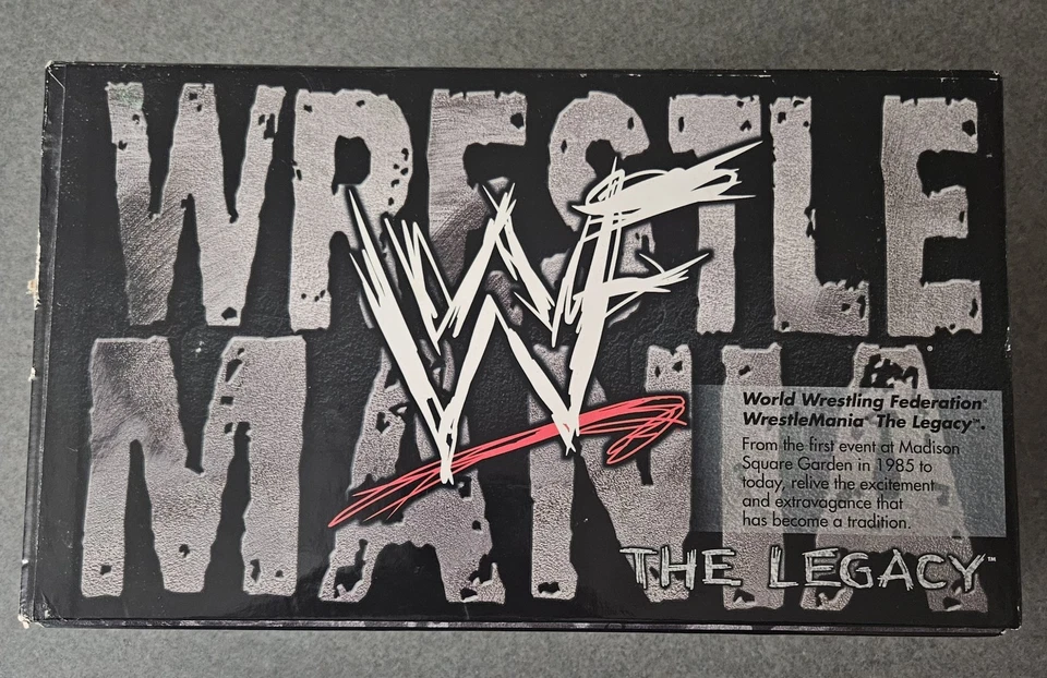 Vintage WWF WrestleMania - The Legacy VHS Box Set 14 Tapes RARE WWE  - Image 2 of 4