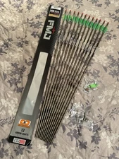 Easton FMJ Max 5mm Match Grade Shafts w/HIT Inserts 200 Spine Tac Vanes Fletched